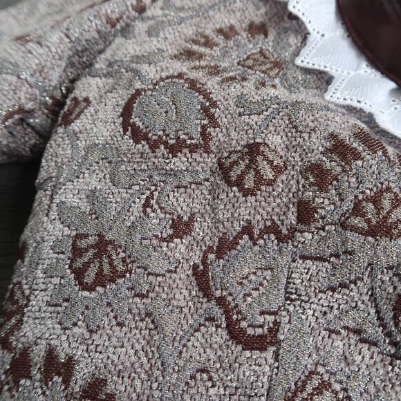Brown Embroidered Blazer - Picture 5 of 5